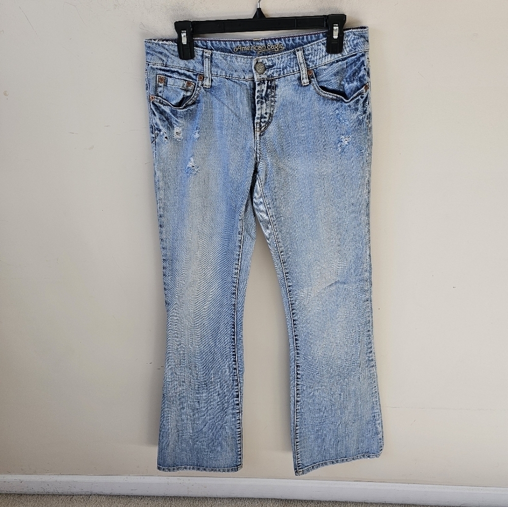 Vintage Y2K American Eagle Hipster Flare Jeans Sz. 6